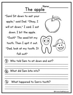 the apple worksheet for kids