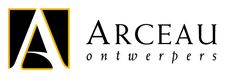 the logo for arceau ontwerpers, which has been designed to look like an