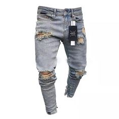 Royal Legacy Collection Open Now! ... Shredded Jeans, Jeans Online Store, Balmain Jeans, Plaid Jeans, Men Jeans Pants, Swag Outfits Men, Streetstyle Fashion, Fashion Jeans