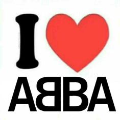 an i love aba sticker on a white background