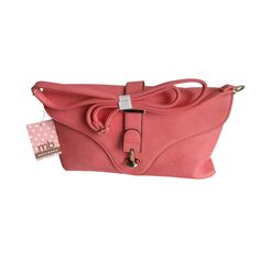 Melie Bianco Creamy Coral Pink Crossbody Faux Leather Envelope Clutch - New. 12.5l X .5"W X 7.5"H. 1/2" Wide Adjustable, Removeable Shoulder Strap. Signature Dotted Lining. Slip Latch Front Closure. All Measurements Are Approximate. Please See Photos For More Details. (P24-01) 0324 Pink Crossbody Satchel For Daily Use, Feminine Pink Satchel For Daily Use, Pink Top Handle Shoulder Bag, Pink Crossbody Shoulder Bag With Detachable Handle, Spring Pink Pouch Shoulder Bag, Pink Pouch Shoulder Bag For Spring, Feminine Pink Satchel With Detachable Handle, Feminine Pink Satchel With Detachable Strap, Pink Satchel For Everyday Use