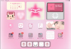 Ipad homescreen pink Ipad Air Homescreen, Pink Aesthetic Ipad Setup, Pink Ipad Homescreen Ideas, Ipad Homescreen Ideas Pink Widget, Tablet Widget Ideas, Ipad Layout Ideas Pink, Pink Ipad Theme, Aesthetic Ipad Widgets, Ipad Widgets Aesthetic Pink