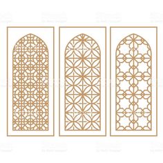 Traditional Arabic Window and Door Pattern, vector set royalty-free traditional arabic window and door pattern vector set stock vector art & more images of arabic style Islamic Partition, Door Pattern, Arabic Decor, Laser Cut Screens