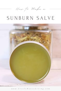 Spent a little too much time in the sun? Here’s how to make a Sunburn Salve that will soothe and protect your skin as it heals. Homemade Salve, Herbal Remedies Recipes, Herbal Salves, Diy Skin Care Recipes, Diy Recipe, Dry Skin Care