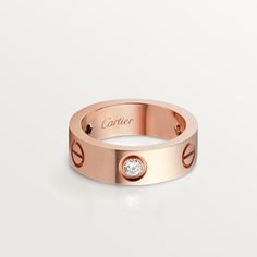 Cartier - LOVE ring, 3 diamonds - Ring Pink gold/Diamond - LOVE ring, 18K rose gold (750/1000), set with 3 brilliant-cut diamonds totaling 0.22 carats. Width: 5.5 mm (for size 52). Please note that the carat weight, number of stones and product dimensions will vary based on the size of the creation you order. For detailed information please contact us. Three Diamond Ring, Cartier Love Ring, Ring Rose Gold, Cartier Love, 18k Gold Ring, Diamonds And Gold, Pink Ring, Cartier Love Bracelet, Cartier Ring