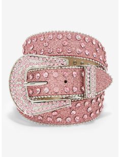 Pink Bling Western Belt | Hot Topic Bling Belts, Glitter Rosa, Disney Valentines, Pink Belt, Pink Cowgirl, Western Belt, Rhinestone Belt, Pink Bling, Faux Leather Belts