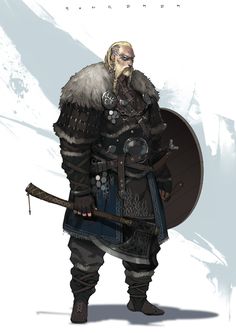 Norse Warrior Art, Viking Character Art, Viking Concept Art, Dnd Viking, Viking Character Design, Viking Armour, Viking Warrior Men, Viking Warriors