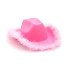 Yeehaw! Get ready for a fashionable rodeo with these Pink Cowgirl Hats! Ideal for bachelorette parties, costume events or just showing off your cowgirl flair, these vibrant pink hats are adorned with a playful fuzzy trim for extra pizzazz. The stylish design adds a touch of Western charm to any ensemble, making you the star of the show. Polyester. 13 1/4" x 15 1/2" Pink Cowgirl Hats, Conference Planning, Llamas With Hats, Pink Hats, Pink Cowboy Hat, Pink Cowboy, Blue Beanie, Pink Cowgirl, Feather Trim