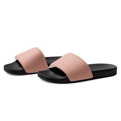 The Sakura Color Women's Slides are the perfect addition to your beach or pool day. These slides are not only stylish, but also functional. They are not dressy, but are great for casual wear. With a comfortable fit, you can wear these slides all day long. The Sakura Color Women's Slides are a must-have for any summer wardrobe. Women's Slides Product Details: • Comfortable Strap: Features a cushioned faux leather upper strap that molds to your foot while ensuring lasting wear. • Lightweight Outso Pink Summer Slip-on Slides, Comfortable Pink Summer Slippers, Summer Style Pink Flip Flops For Pool, Pink Sandals For Beach And Poolside, Pink Sandals For Poolside And Beach Season, Summer Pink Flip Flops For Pool, Pink Summer Flip Flops For Pool, Trendy Lightweight Slides, Casual Sandals For Pool And Beach Season