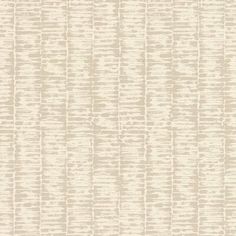 a beige and white wallpaper pattern with vertical lines on the bottom half of it