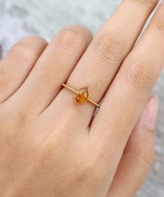 Pear Shaped Amber Engagement Ring Yellow Gold Vintage - Etsy Amber Engagement Ring, Amber Ring Gold, Gold Vintage Engagement Ring, Engagement Ring Yellow Gold, Vintage Gold Engagement Rings, Engagement Ring Yellow, Engagement Ring Antique, Plus Size Rings, Traditional Engagement Rings