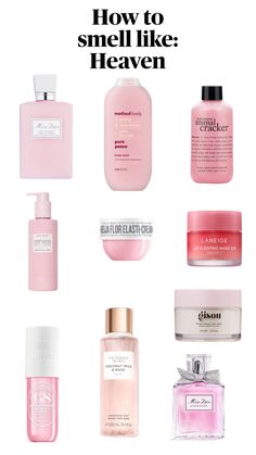 #beauty #heaven #smellgood Pretty Beauty Products, How To Smell Like Rose Water, Pink Hair Care Products, How To Smell Like Heaven, Trending Beauty Products, How Do You Smell So Good, How To Smell Floral, Pink Amazon Finds