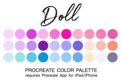 an image of a colorful polka dot pattern with the word doll