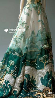 Water Inspired Outfits, Gowns Dresses Elegant, Gaun Fashion, Ball Gowns Prom, Fashion Illustration Dresses, Fairytale Dress, Ball Gown Dresses, Glam Dresses, The Dress