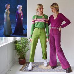 Sur Instagram, ces sœurs créent des tenues en référence aux personnages célèbres Tv Characters Outfits, Estilo Indie, Harajuku Girls