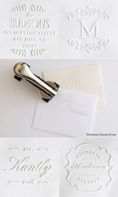 some type of paper that is being used to make wedding stationery cards and envelopes