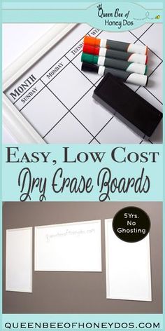 the easy low cost dry erase board