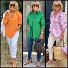 Clothes For Women Over 60, Best Summer Outfits, Outfits For Women Over 50, Linen Style Fashion, Summer Outfits For Women, Clothes For Women Over 50, Over 60 Fashion, Cool Summer Outfits, Fashion Tops Blouse