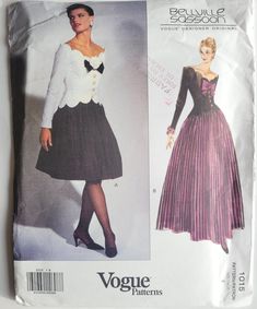 a woman's dress and jacket sewing pattern