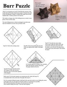 the instructions for how to make an origami star