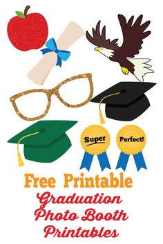 the free printable graduation photo booth is available