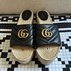 Authentic Gucci Platform Sandals Size 39 Gucci Platform Sandals, Gucci Platform, Shoes Gucci, Gucci Black, Gucci Shoes, Platform Sandals, Gucci, Women Shoes, Sandals