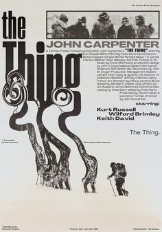 the poster for the film, the thing