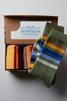 So essential and perfect for daily wear, this ultra-cozy sock pack features three pairs of extra-soft crew socks in colorful striping with ribbed knit details. * Pack of 3 pairs * Cushioned footbed * Seamed heel + toe | Pendleton National Park Sock Pack at Free People in Green Sustainable Stocking Stuffers, Sock Design, Socks Camping, Pendelton Blankets National Park, Durable Winter Hiking Socks, Wool Hiking Socks For Women, Wool Hiking Socks, Work Socks, Gifts For Teen Boys