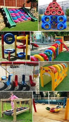 there are many different types of playground equipment