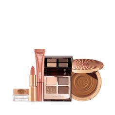 Save a magical 10%* on this 5-piece bridal makeup kit including an eyeshadow palette, cream bronzer, Beauty Light Wand, matte lipstick and FREE mini moisturiser! Beachy Wedding Makeup, Bridal Makeup Kit, Bridal Kit, Diva Light, Seductive Eyes, Cream Bronzer, Beachy Wedding, Makeup Kits, Golden Goddess