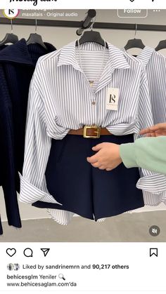 Outfit Chic, Shirt And Shorts, Stylish Work Outfits, Looks Chic, 가을 패션, Business Casual Outfits, Elegant Outfit, Outfits Casuales, Cute Casual Outfits