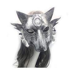 PRICES MAY VARY. Role playing wolf costume mask full face mask Unique design that looks cool and individually wrapped. 100% plastic, lightweight The size of the wolf head mask is about 28cm*22cm. There are elastic bands on the back of the plastic mask, which is suitable for most women and men. Perfect Halloween/Valentine's Carnival, Carnival, Masquerade, Masquerade cosplay, mardis gras, party ball, nightclub, costume cosplay party, wedding reception, drama production, etc. or as a gift for famil Werewolf Mask, Funny Wolf, Mask Full Face, Party Wedding Reception, Silver Clothing, Dog Skull, Motorcycle Face Mask, Mystical Wolf, Rave Mask