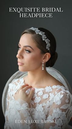 the cover of exquisite bridal headpiece