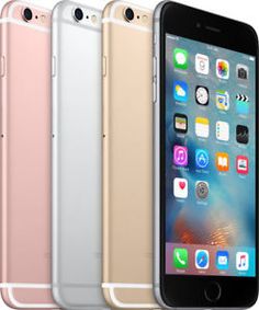 the iphone 6s is shown in four different colors