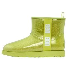 (WMNS) UGG Classic Clear Mini 1113190-PLLN (SNKR/Women's) Ugg Classic Clear, Green Ankle Boots, Ugg Classic Mini, Ugg Classic, Classic Mini, Womens Uggs, Snow Boots, Ankle Boots, Boots