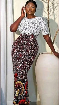 Latest Ankara Dress Styles For Church, African Mermaid, Ankara Long Gown, Ankara Long Gown Styles, Ankara Dress Styles, African Print Dress Ankara, Afrikaanse Mode, African Inspired Clothing, African Print Dress Designs