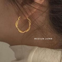 Looking for the minimalist hypoallergenic twist hoops that can be wear to sleep and shower without tarnishing? Look no further! Our best selling 18K Gold Plated Minimalist Twist Hoop Earrings that are available in color Gold and Silver, pick from 16mm, 20mm and 30mm inner diameter that will suit for all kinds of looks whether for a simplistic one or a statement look. These minimalist twist hoops are never goes out of style, you can match them anyway you like, perfect to any outfit, and suitable Trendy Twisted Everyday Hoop Earrings, Trendy Twisted Hoop Earrings For Everyday, Minimalist Twisted Hoop Earrings For Gift, Minimalist Twisted Hoop Earrings As Gift, Gold Twisted Hoop Earrings Minimalist Style, Minimalist Twisted Gold Hoop Earrings, Minimalist Gold Twisted Hoop Earrings, Gold Hoops Aesthetic, Gold Hoop Earrings Aesthetic