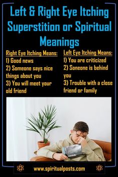 Left Eye Twitching Meaning, Right Eye Twitching, Left Eye Twitching, Empath Abilities, Eye Twitching, Heart Diet, Natural Face Cleanser, Health Guru, Itchy Eyes