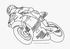 a black and white drawing of a motorcycle