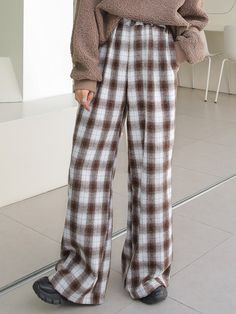 Brown Plaid Pajama Pants, Plaid Pj Pants, Plaid Pjs, Women Sweatpants, Cotton Pajama Pants, Checkered Pants, Plaid Pajama Pants, Women Bottoms