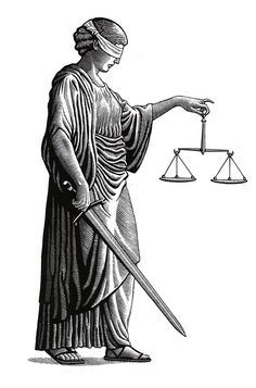 Lady Justice Tattoo, Scratchboard Drawings, Douglas Smith, Scratchboard Art, Old School Tattoo Designs