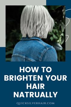 How To Brighten Grey Hair Baking Soda, How To Get Silver Hair At Home, Diy Silver Hair At Home, Removing Color From Hair To Go Grey, How To Dye Your Hair Gray Silver At Home, Grey Hair Diy, Enhancing Gray Hair, Grey Hair Turning Yellow