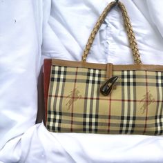 "" Elegant Burberry Handbag In Good Condition. Made Of High Quality Leather And Suede, It Looks Luxurious And Classic. It Has A Compact Size, Perfect For Storing The Most Necessary Items. Burberry Brand Design Adds A Note Of Prestige And Style. An Excellent Choice For Those Who Appreciate Refined Elegance. 30cmx18cmx9cm Condition- Very Good, Slightly Soiled Bottom On Suede Side Currently Located In Poland Worldwide Shipping I Always Provide The Tracking Code Estimated Delivery Time Is: 1 Month T Burberry Handbag, Burberry Handbags, 1 Month, Check Pattern, Burberry Bag, Brand Design, Hand Bag, High Quality Leather, Mini Bag