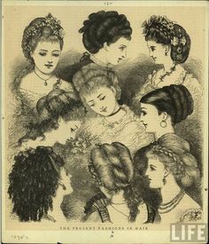 tumblr_l2ngiuB60b1qawpp5o1_500 1870s Hairstyles, Historical Hairstyles, 1870s Fashion, Victorian Hairstyles, Curly Bangs, Images Vintage, Old Fashion, Beautiful Long Hair, Fashion Portrait