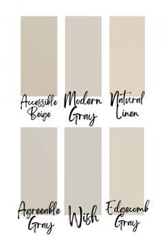 the different shades of gray paint