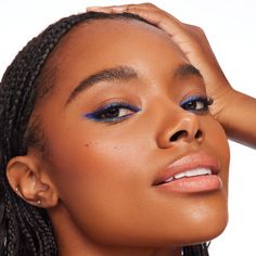 A rich metallic green teal that shifts to blue to violet 💫 Pisces Midheaven, Profile Poses, Teal Eyes, Gel Eyeliner Pencil, Bold Lip Color, Blue Eyeliner, Power Trip, Soft Glam Makeup, Blue Gel