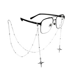 PRICES MAY VARY. Versatile Design: This 3-in-1 accessory functions as an eyeglasses chain, mask chain, or stylish necklace, making it perfect for any occasion Unique Pendant: This eyeglass chain is adorned with a charming unique pendant that adds a whimsical touch to your look Adjustable and Secure: Featuring adjustable metal coil retaining loops on both ends, it easily fits most eyeglass frames and ensures your eyewear stays secure Quality Materials: Crafted with 14K gold brass fittings, this h Goth Glasses Chain, Glasses Accessories Chain, Glasses Chain Fashion, Glasses Chain Aesthetic, Accesorios Dark, Glasses With Chain, Aesthetic Glasses Frames, Gothic Glasses, Wire Glasses