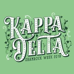 the logo for kappa delia shamrock week