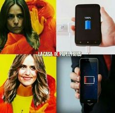 four different pictures with one person holding a cell phone