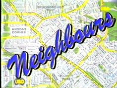 a map with the word neighborhood on it